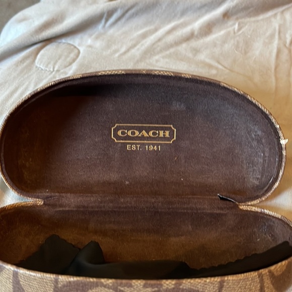 Vintage Coach hard-sided Eyeglass Case - Picture 2 of 3